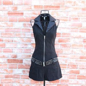 DO & BE Black Romper Jumpsuit Overall Playsuit